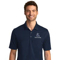 Load image into Gallery viewer, The Citadel, Marching Bulldog, UV Micro-Mesh Polo - Navy
