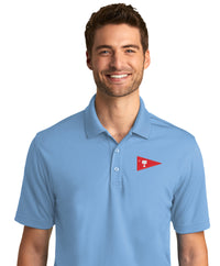Load image into Gallery viewer, The Citadel Burgee, Club Sports - Sailing, UV Micro-Mesh Polo - Carolina Blue
