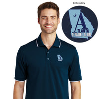 Load image into Gallery viewer, The Citadel, Atlanta Citadel Club, UV Micro-Mesh Polo - Navy
