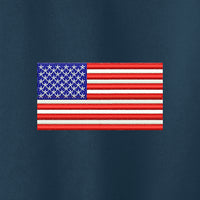 Load image into Gallery viewer, American Flag,  Dry Zone® UV Micro-Mesh Tipped Polo - Navy

