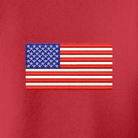 Load image into Gallery viewer, American Flag,  Dry Zone® UV Micro-Mesh Tipped Polo - Red
