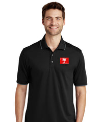 Load image into Gallery viewer, The Citadel, Citadel Club, Summerville, UV Micro-Mesh Tipped Polo - Black
