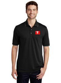 Load image into Gallery viewer, The Citadel, Citadel Club, Summerville, UV Micro-Mesh Tipped Polo - Black
