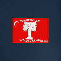 Load image into Gallery viewer, The Citadel, Citadel Club, Summerville, UV Micro-Mesh Tipped Polo -Navy
