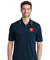 Load image into Gallery viewer, The Citadel, Citadel Club, Summerville, UV Micro-Mesh Tipped Polo -Navy
