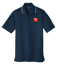 Load image into Gallery viewer, The Citadel, Citadel Club, Summerville, UV Micro-Mesh Tipped Polo -Navy
