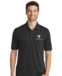 Load image into Gallery viewer, The Citadel, Big Red logo, UV Micro-Mesh Tipped Polo - black
