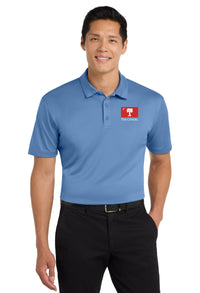Load image into Gallery viewer, The Citadel, Big Red Flag,  Silk Touch™ Performance Polo - Carolina Blue 
