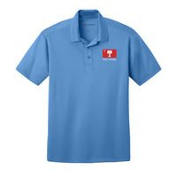 Load image into Gallery viewer, The Citadel, Big Red Flag,  Silk Touch™ Performance Polo - Carolina Blue 
