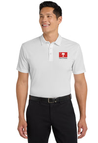 Load image into Gallery viewer, The Citadel, Big Red Flag,  Silk Touch™ Performance Polo - White
