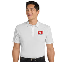 Load image into Gallery viewer, The Citadel, Big Red Flag,  Silk Touch™ Performance Polo - White
