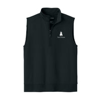Load image into Gallery viewer, The Citadel, Raised Barracks Logo, Double Knit 1/4-Zip Vest - Black
