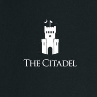 Load image into Gallery viewer, The Citadel, Raised Barracks Logo, Double Knit 1/4-Zip Vest - Black
