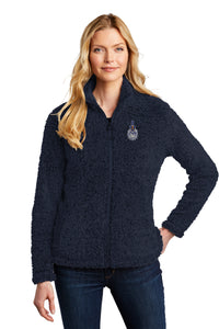 Load image into Gallery viewer, The Citadel, Spike, Navy Ladies Cozy Fleece, Full Zip Jacket- Navy
