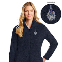 Load image into Gallery viewer, The Citadel, Spike, Navy Ladies Cozy Fleece, Full Zip Jacket- Navy
