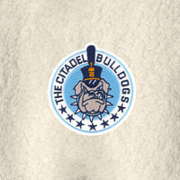Load image into Gallery viewer, The Citadel, Bulldogs, Spike, Ladies Cozy Fleece Embroidered Hoodie- marshmallow
