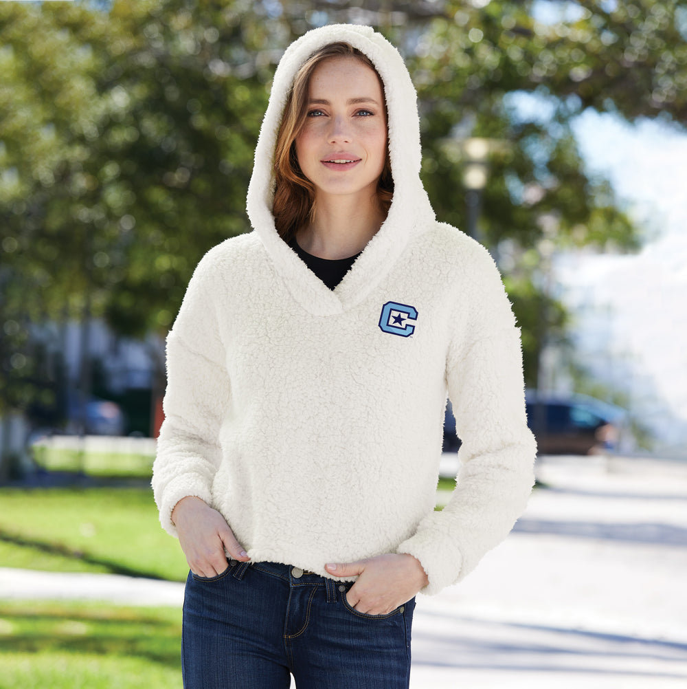 The Citadel C, Ladies Cozy Fleece Hoodie