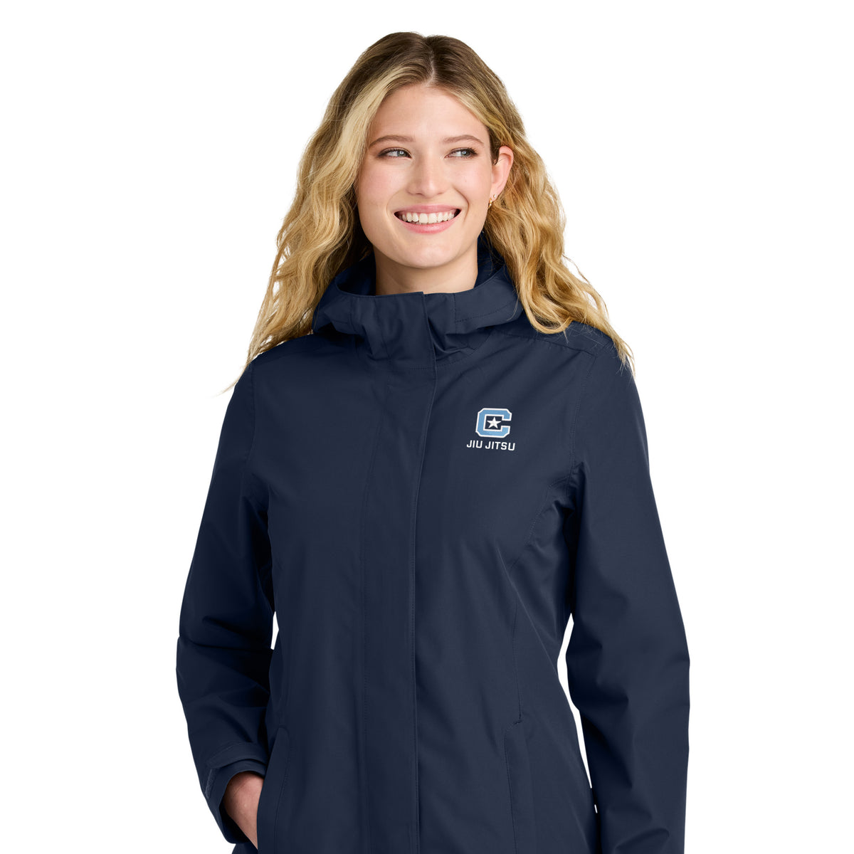 The Citadel, Club Sport - Jiu Jitsu, Women Port Authority® C-FREE® Rain Jacket- Navy