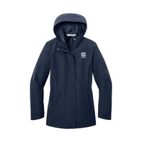 Load image into Gallery viewer, The Citadel, C Star, Club Sport - Scuba, Women Port Authority® C-FREE® Rain Jacket - Navy
