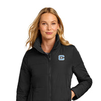 Load image into Gallery viewer, The Citadel, C Star, Port Authority® Women's Puffer Jacket - Black
