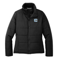 Load image into Gallery viewer, The Citadel, C Star, Port Authority® Women's Puffer Jacket - Black
