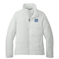 Load image into Gallery viewer, The Citadel, C Star, Port Authority® Women's Puffer Jacket - Marshmallow
