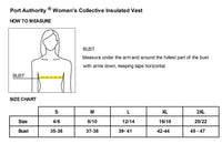 Load image into Gallery viewer, Ladies Collective Insulated Vest - size chart
