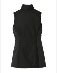 Load image into Gallery viewer, The Citadel Spike, Black Ladies Collective Insulated Vest- Black- Back
