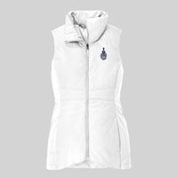 Load image into Gallery viewer, The Citadel, Spike Logo, Ladies Collective Insulated Vest- White
