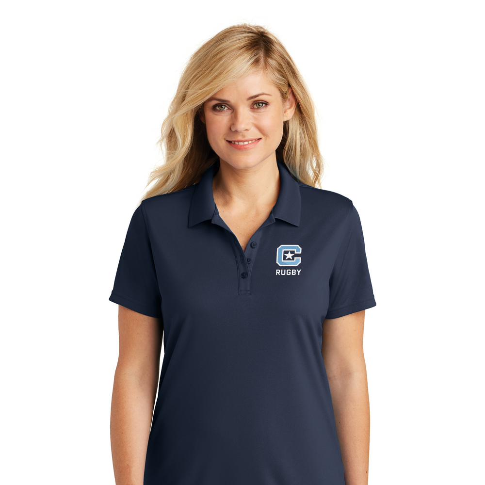 The Citadel Bulldog, Club Sport-Rugby, Women's Dry Zone® UV Micro-Mesh Polo - Navy