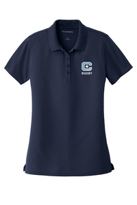 Load image into Gallery viewer, The Citadel Bulldog, Club Sport-Rugby, Women&#39;s Dry Zone® UV Micro-Mesh Polo - Navy
