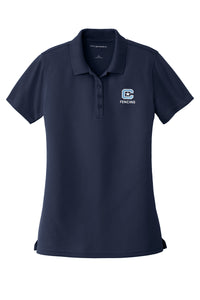 Load image into Gallery viewer, The Citadel C, Club Sport-Fencing, Ladies UV Micro-Mesh Polo-Navy

