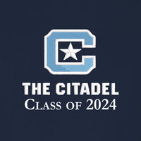 Load image into Gallery viewer, The Citadel, C Star, Class of 2024, Port Authority® Ladies Dry Zone® UV Micro-Mesh Polo Shirt- Navy
