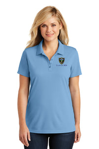 Load image into Gallery viewer, The Citadel, Shield, Class of 2024, Port Authority® Ladies Dry Zone® UV Micro-Mesh Polo Shirt- Carolina Blue
