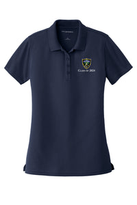 Load image into Gallery viewer, The Citadel, Shield, Class of 2024, Port Authority® Ladies Dry Zone® UV Micro-Mesh Polo Shirt- Navy
