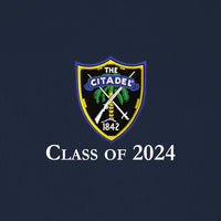 Load image into Gallery viewer, The Citadel, Shield, Class of 2024, Port Authority® Ladies Dry Zone® UV Micro-Mesh Polo Shirt- Navy
