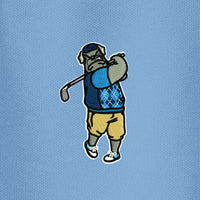 Load image into Gallery viewer, The Citadel, C Star, Spike the Golfer, Port Authority® Ladies Dry Zone® UV Micro-Mesh Polo - Carolina Blue
