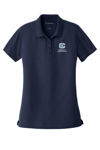 Load image into Gallery viewer, The Citadel C, Club Sports - Women&#39;s Basketball, Ladies UV Micro-Mesh Polo- Navy
