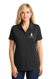 Load image into Gallery viewer, Barracks Ladies UV Micro-Mesh Tipped Polo-Deep Black
