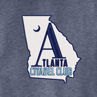 Load image into Gallery viewer, The Citadel, Atlanta Citadel  Ladies PosiCharge ® Tri-Blend Wicking Fleece Full-Zip Hooded Jacket
