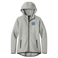 Load image into Gallery viewer, The Citadel, Spike, Embroidered Logo, Women’s Phenom Full-Zip Hoodie - Athletic Heather
