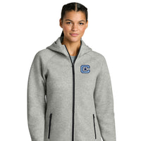 Load image into Gallery viewer, The Citadel, Spike, Embroidered Logo, Women’s Phenom Full-Zip Hoodie - Athletic Heather
