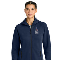 Load image into Gallery viewer, The Citadel, Spike, Embroidered Logo, Women’s Phenom Full-Zip Hoodie - Navy
