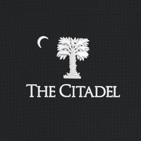 Load image into Gallery viewer, The Citadel, Big Red, Palm Tree, Women’s Short Sleeve UV Dockside Shirt - Black
