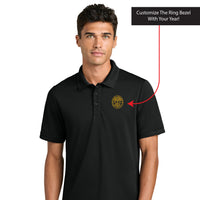 Load image into Gallery viewer, The Citadel, Customizable (Your Year) Embroidered Ring Bezel Design, Mercer+Mettle® Everyday Performance Polo - Black

