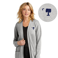 Load image into Gallery viewer, The Citadel, Big Red, Mercer+Mettle® Women’s Open-Front Cardigan Sweater- Grey
