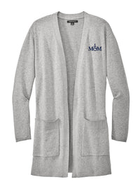 Load image into Gallery viewer, The Citadel, Mom and Spike, Mercer+Mettle® Women’s Open-Front Cardigan Sweater - Grey
