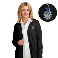 Load image into Gallery viewer, The Citadel, Spike, Mercer+Mettle® Women’s Open-Front Cardigan Sweater- Birch - Black
