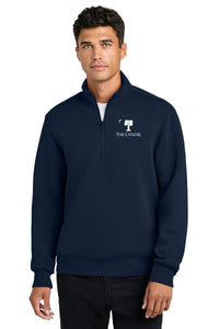 Load image into Gallery viewer, The Citadel, Big Red 3D Effect Logo, Mercer+Mettle® Soft Spacer 1/4-Zip - Navy
