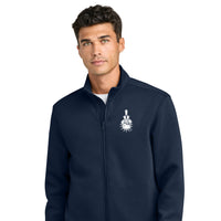 Load image into Gallery viewer, The Citadel, 3D Effect Spike Logo, Mercer+Mettle® Soft Spacer Full-Zip- Navy
